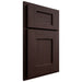 Shiloh Cabinetry Partial Overlay Heritage Alder Plain Cut Bistre Door