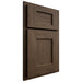Shiloh Cabinetry Partial Overlay Heritage Alder Plain Cut Caviar Door