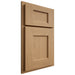 Shiloh Cabinetry Partial Overlay Heritage Alder Plain Cut Natural Door