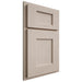 Shiloh Cabinetry Partial Overlay Heritage Alder Plain Cut White Sands Door