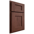 Shiloh Cabinetry Partial Overlay Heritage Cherry Plain Cut Bourbon Door