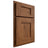 Shiloh Cabinetry Partial Overlay Heritage Cherry Plain Cut Carob Door