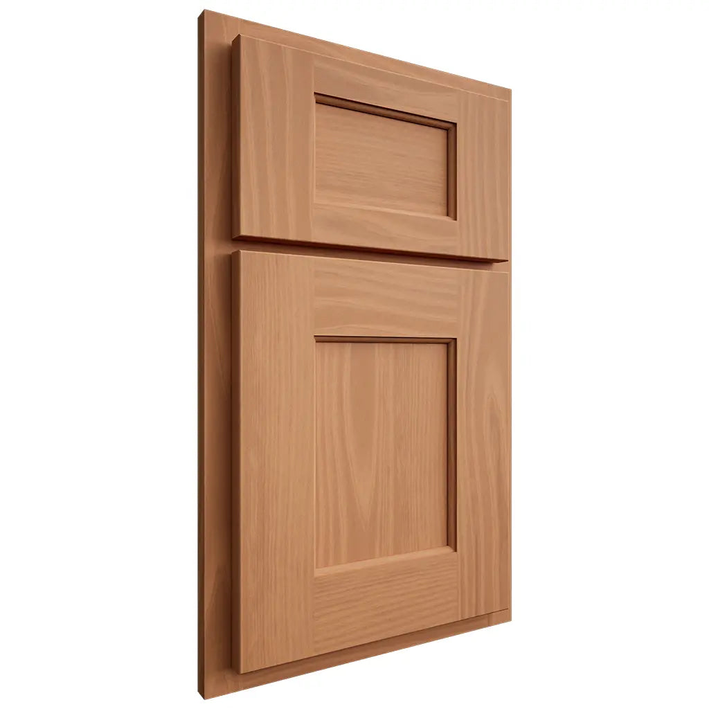 Shiloh Cabinetry Partial Overlay Heritage Cherry Plain Cut Natural Door