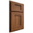 Shiloh Cabinetry Partial Overlay Heritage Hickory Plain Cut Burnt Sugar Door