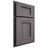 Shiloh Cabinetry Partial Overlay Heritage Hickory Plain Cut Cadet Door