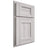 Shiloh Cabinetry Partial Overlay Heritage Hickory Plain Cut Cotton Door