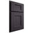Shiloh Cabinetry Partial Overlay Heritage Hickory Plain Cut Harbor Door