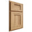 Shiloh Cabinetry Partial Overlay Heritage Hickory Plain Cut Natural Door