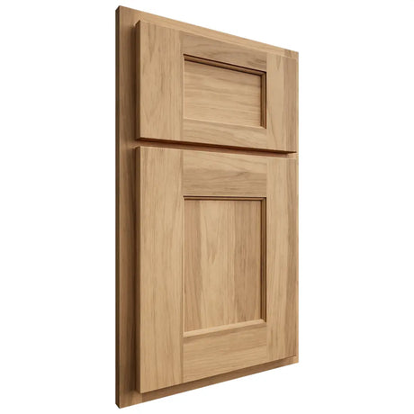 Shiloh Cabinetry Partial Overlay Heritage Hickory Plain Cut Natural Door