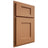 Shiloh Cabinetry Partial Overlay Heritage Maple Plain Cut Cashmere Door