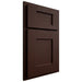 Shiloh Cabinetry Partial Overlay Heritage Maple Plain Cut Cocoa Door