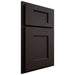 Shiloh Cabinetry Partial Overlay Heritage Maple Plain Cut Espresso Door
