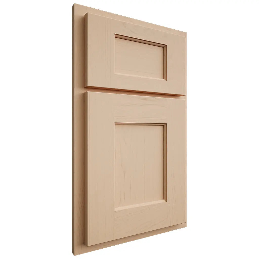 Shiloh Cabinetry Partial Overlay Heritage Maple Plain Cut Natural Door