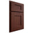 Shiloh Cabinetry Partial Overlay Heritage Maple Plain Cut Sable Door