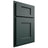 Shiloh Cabinetry Partial Overlay Heritage Paintable Billiard Green Door