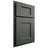 Shiloh Cabinetry Partial Overlay Heritage Paintable Pewter Green Door