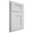 Shiloh Cabinetry Partial Overlay Heritage Paintable Polar Door
