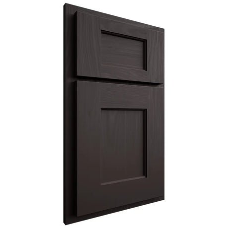 Shiloh Cabinetry Partial Overlay Heritage Poplar Plain Cut Carbon Door