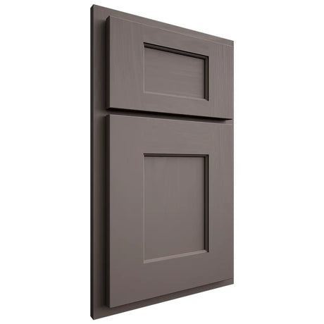 Shiloh Cabinetry Partial Overlay Heritage Poplar Plain Cut Heatherstone Door