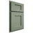 Shiloh Cabinetry Partial Overlay Heritage Poplar Plain Cut Moss Door