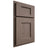 Shiloh Cabinetry Partial Overlay Heritage Poplar Plain Cut River Rock Door