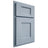 Shiloh Cabinetry Partial Overlay Heritage Poplar Plain Cut Sky Door