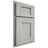 Shiloh Cabinetry Partial Overlay Heritage Poplar Plain Cut Stratus Door