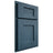 Shiloh Cabinetry Partial Overlay Heritage Red Oak Plain Cut Hudson Door