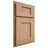 Shiloh Cabinetry Partial Overlay Heritage Red Oak Plain Cut Natural Door