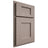 Shiloh Cabinetry Partial Overlay Heritage Red Oak Plain Cut Sterling Door