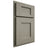 Shiloh Cabinetry Partial Overlay Heritage Red Oak Plain Cut Thyme Door