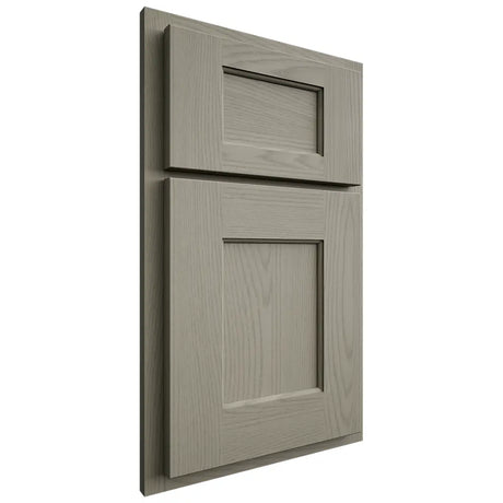 Shiloh Cabinetry Partial Overlay Heritage Red Oak Plain Cut Thyme Door