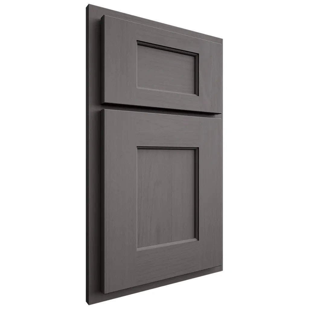 Shiloh Cabinetry Partial Overlay Heritage Walnut Plain Cut Cadet Door