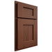 Shiloh Cabinetry Partial Overlay Heritage Walnut Plain Cut Rye Door