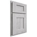 Shiloh Cabinetry Partial Overlay Heritage Walnut Plain Cut Stratus Door