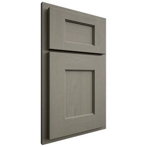 Shiloh Cabinetry Partial Overlay Heritage Walnut Plain Cut Thyme Door