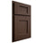 Shiloh Cabinetry Partial Overlay Heritage White Oak Plain Cut Braun Door