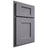 Shiloh Cabinetry Partial Overlay Heritage White Oak Plain Cut Cadet Door