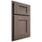 Shiloh Cabinetry Partial Overlay Heritage White Oak Plain Cut Clay Door