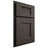 Shiloh Cabinetry Partial Overlay Heritage White Oak Plain Cut Creekside Door