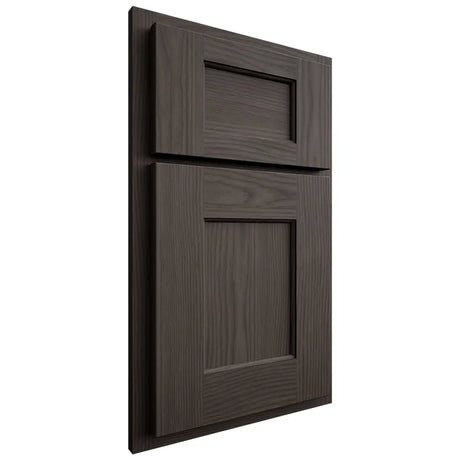 Shiloh Cabinetry Partial Overlay Heritage White Oak Plain Cut Creekside Door