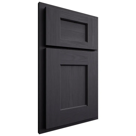 Shiloh Cabinetry Partial Overlay Heritage White Oak Plain Cut Harbor Door