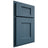 Shiloh Cabinetry Partial Overlay Heritage White Oak Plain Cut Hudson Door