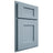 Shiloh Cabinetry Partial Overlay Heritage White Oak Plain Cut Sky Door