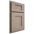 Shiloh Cabinetry Partial Overlay Heritage White Oak Plain Cut Whitewash Door