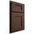 Shiloh Cabinetry Partial Overlay Heritage White Oak Quarter Sawn Braun Door