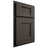 Shiloh Cabinetry Partial Overlay Heritage White Oak Quarter Sawn Creekside Door