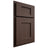 Shiloh Cabinetry Partial Overlay Heritage White Oak Quarter Sawn Dusk Door