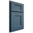 Shiloh Cabinetry Partial Overlay Heritage White Oak Quarter Sawn Hudson Door