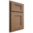 Shiloh Cabinetry Partial Overlay Heritage White Oak Quarter Sawn Medium Door